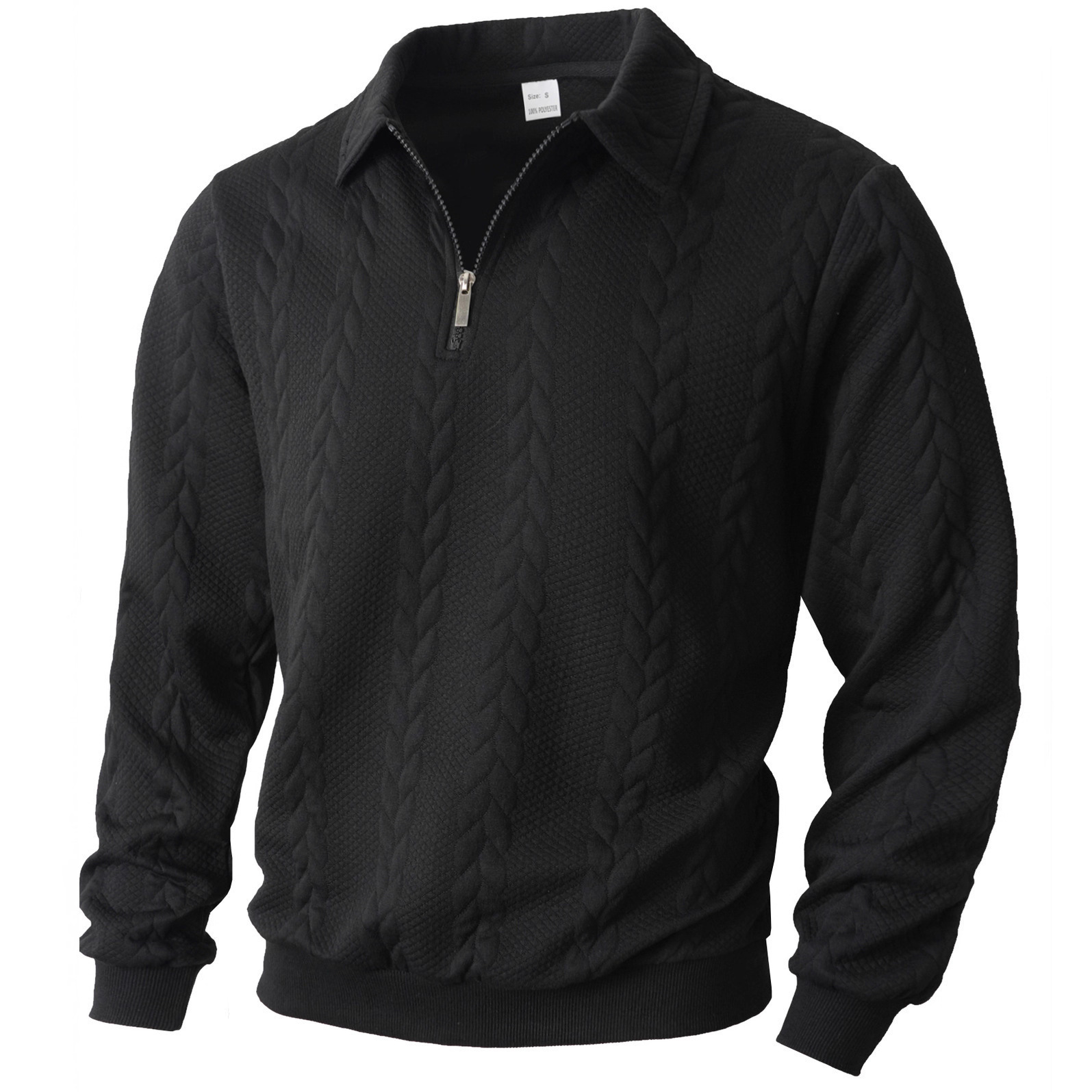 Mens Casual Sporty Half-zip Hoodie - Image 4