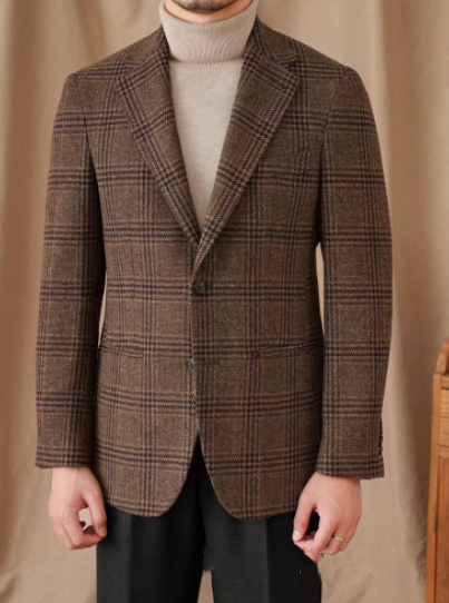 50 Wool Retro Italian Gentlemans Attire Warm High-End Tailored Suit - Image 2