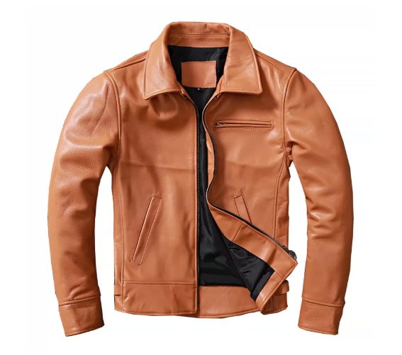 Leather Jacket For Men Made Of Tanned Cowhide Top Layer - Image 2