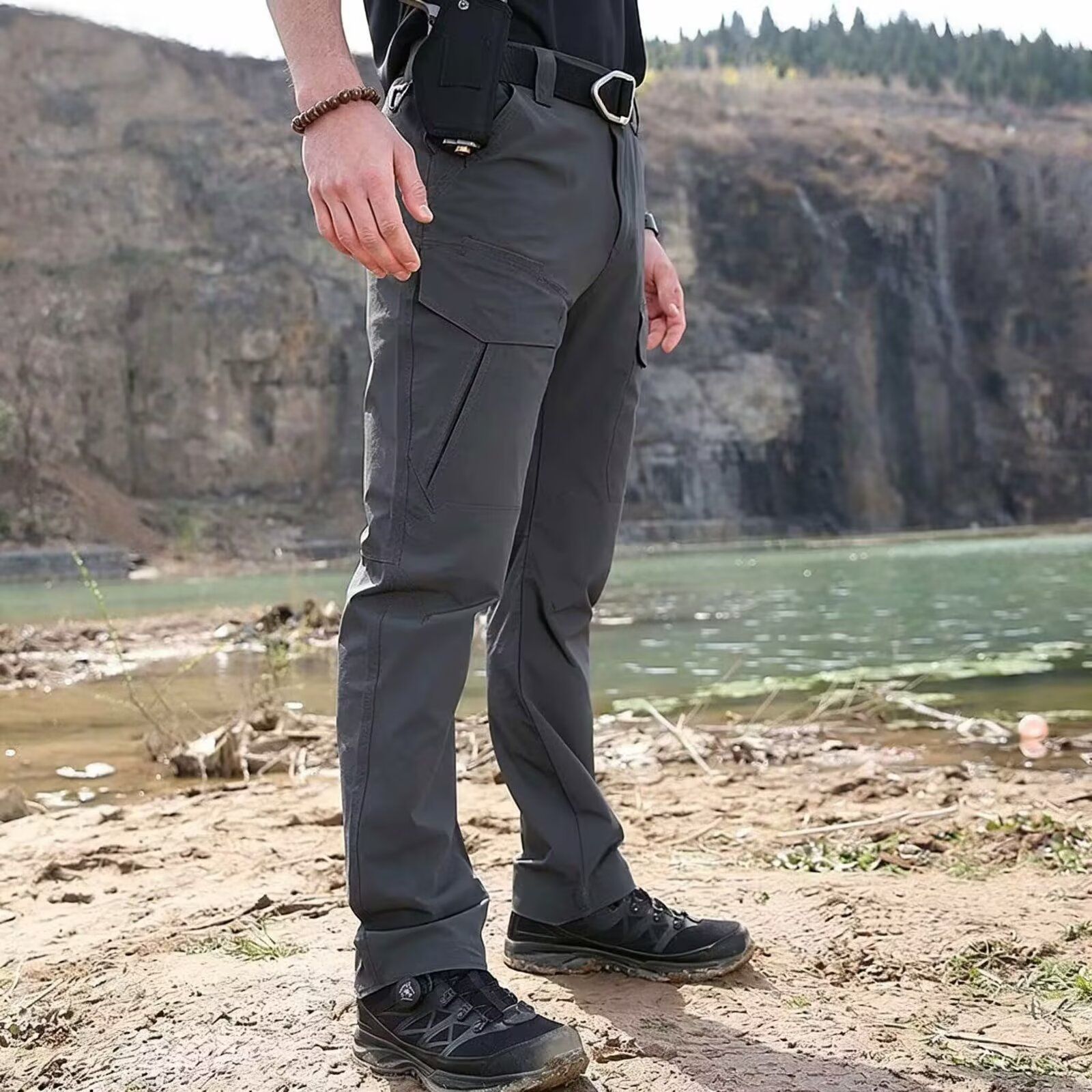 Outdoor Sports Pants Solid-color Versatile Workwear Trousers - Image 9