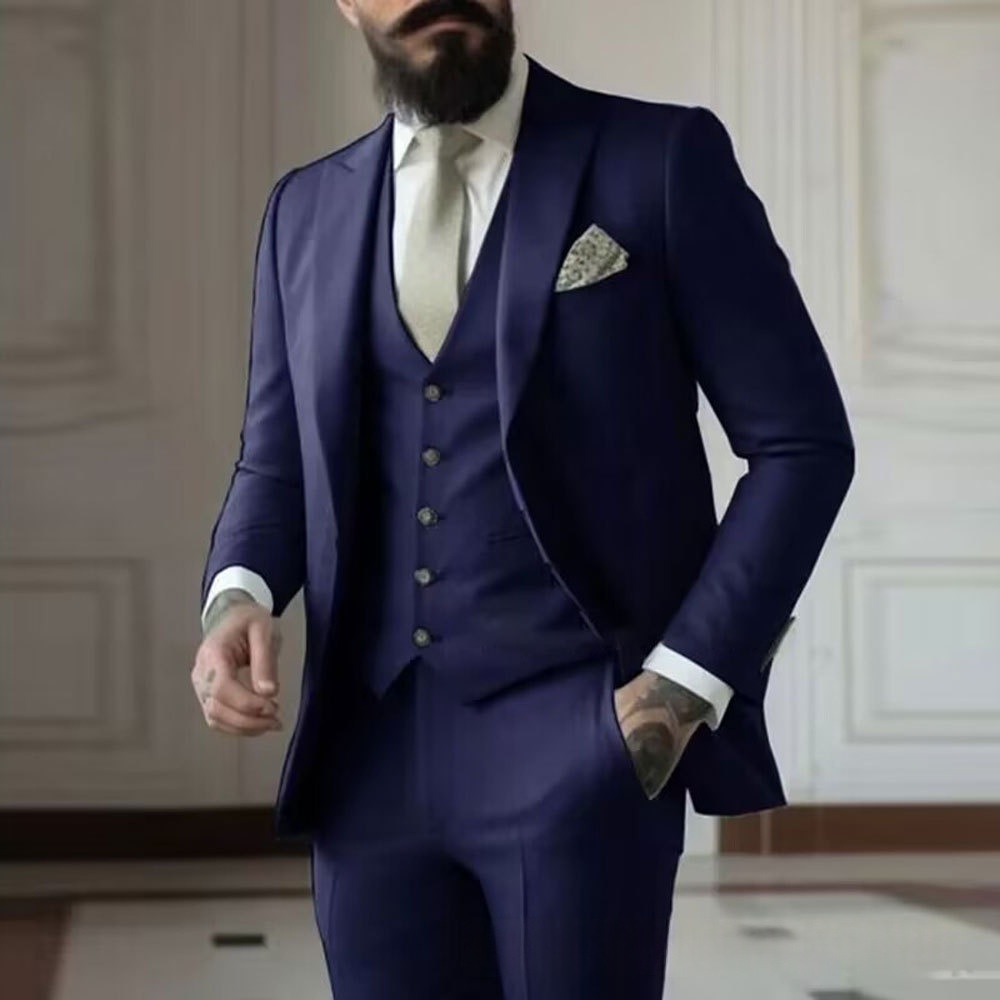 Mens Tuxedo Dinner Suit Three-Piece Set - Image 3