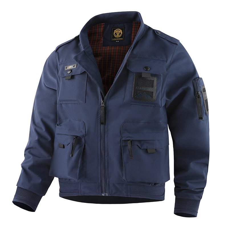 Multi-pocket Jacket For Menoutdoor Military-style Workwear - Image 8