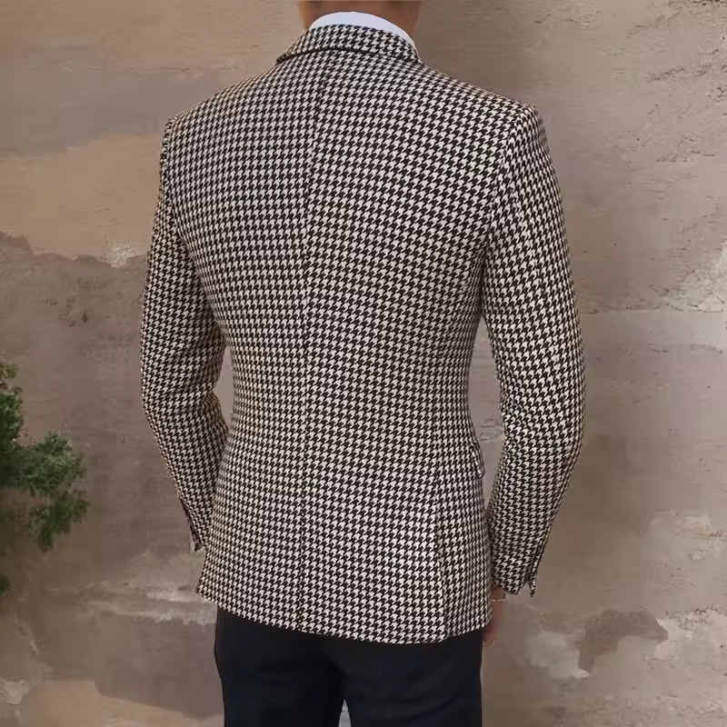 Men’s Slim Fit Houndstooth Suit