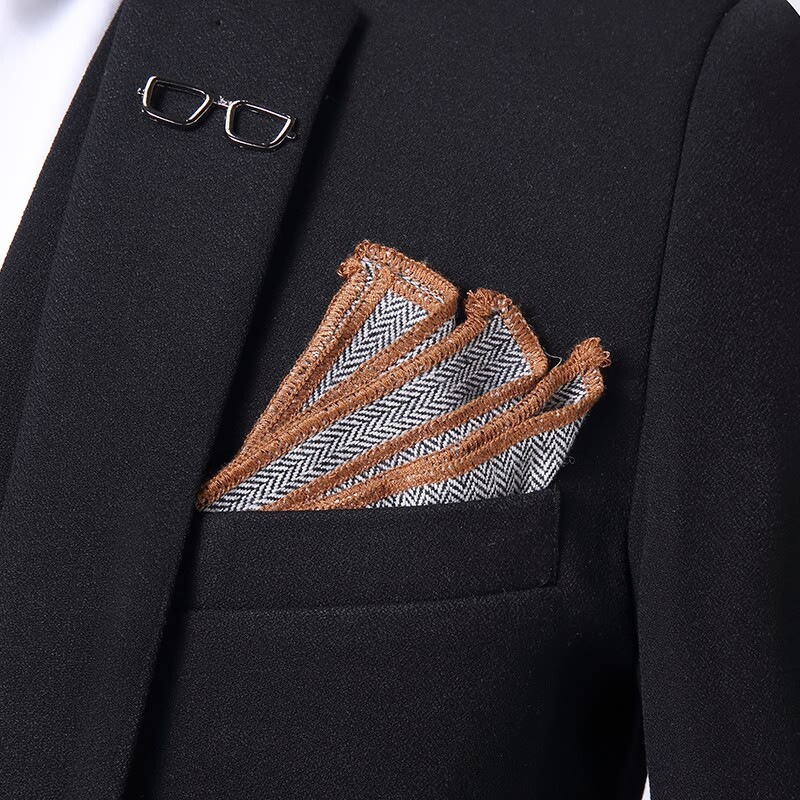Men’s Solid Three-Piece Wedding Suit