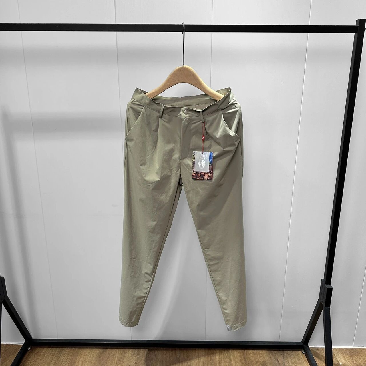 Men Straight Leg Casual Pants High Elastic Quick Dry Breathable Functional Trousers Anti-Wrinkle Multi-Pocket Work Commuting Outdoor Hiking Travel Pants - Image 2