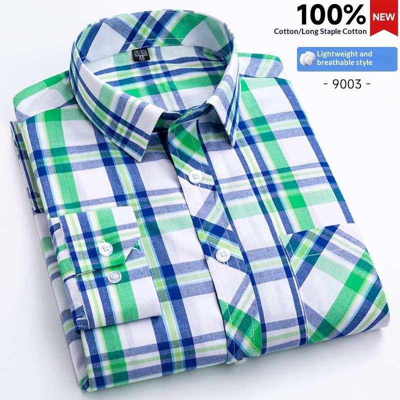 Mens Plaid Shirt Fashionable Casual Shirt - Image 4