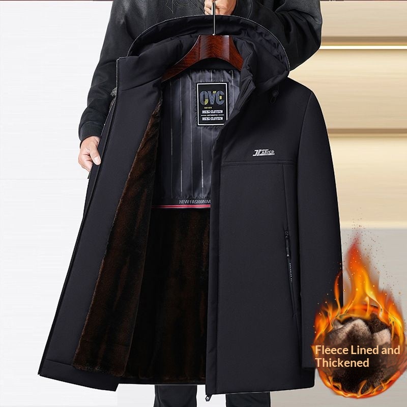 Mens Retro Casual Padded Cotton Jacket - Image 6