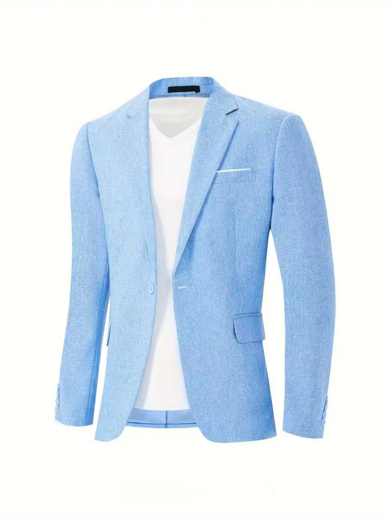Mens Korean-style Slim-fit Single-breasted Casual Blazer - Image 7