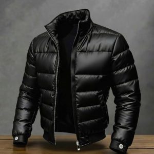 Men's Black Loose Anti-Wrinkle Jacket