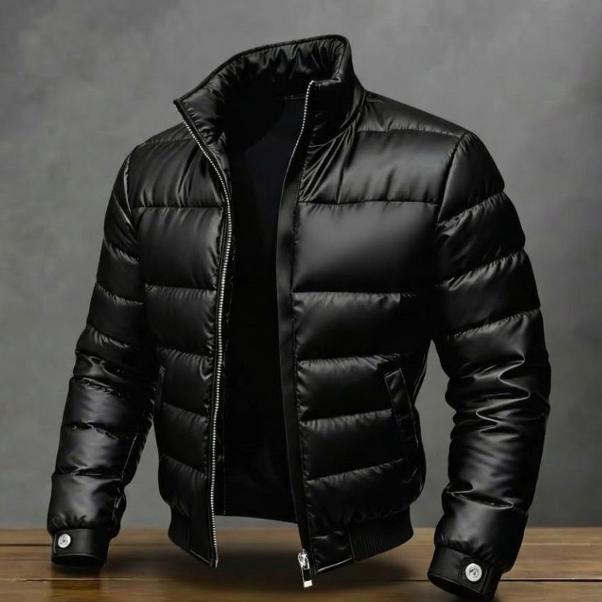 Men's Black Loose Anti-Wrinkle Jacket