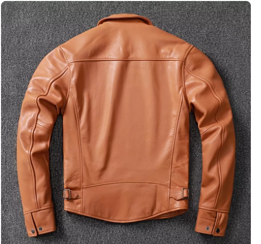 Leather Jacket For Men Made Of Tanned Cowhide Top Layer - Image 4