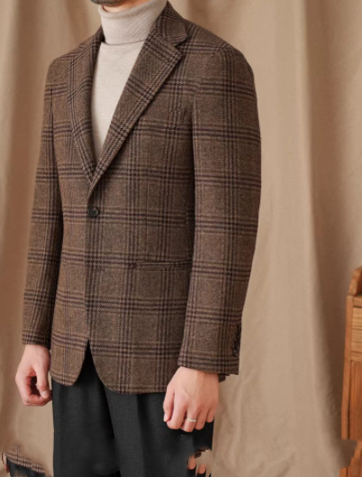 50 Wool Retro Italian Gentlemans Attire Warm High-End Tailored Suit - Image 4