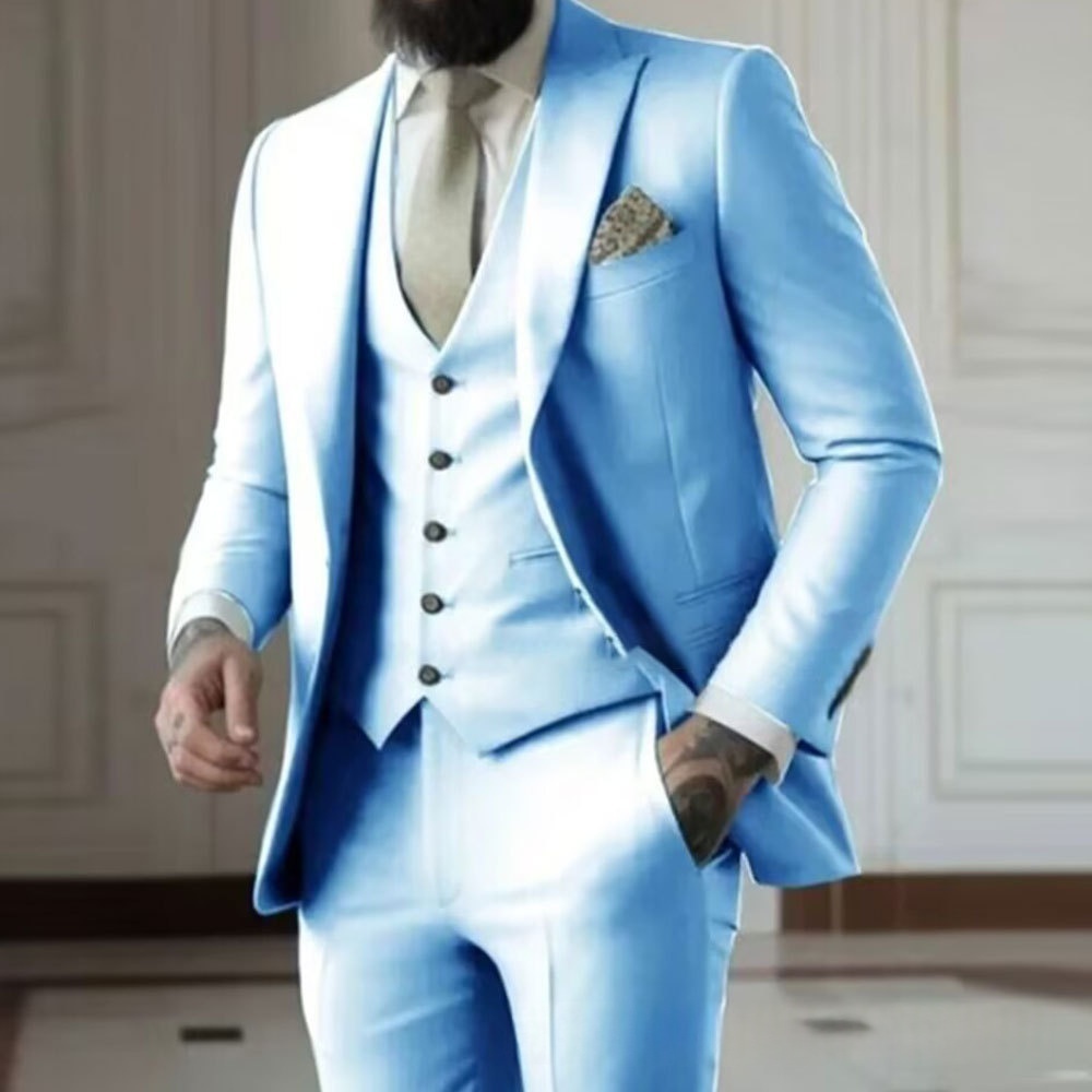 Mens Tuxedo Dinner Suit Three-Piece Set - Image 2