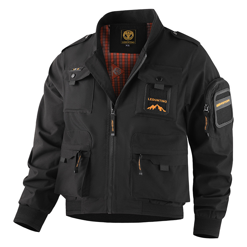 Multi-pocket Jacket For Menoutdoor Military-style Workwear - Image 7