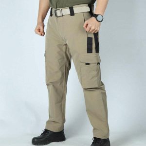 Men’s Tactical Casual Pants With Multiple Pockets – Quick-Dry Workwear