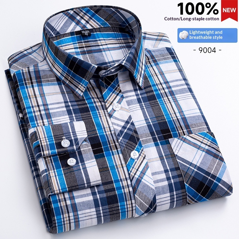 Mens Plaid Shirt Fashionable Casual Shirt - Image 5