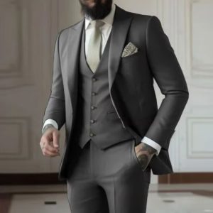 Mens Tuxedo Dinner Suit Three-Piece Set