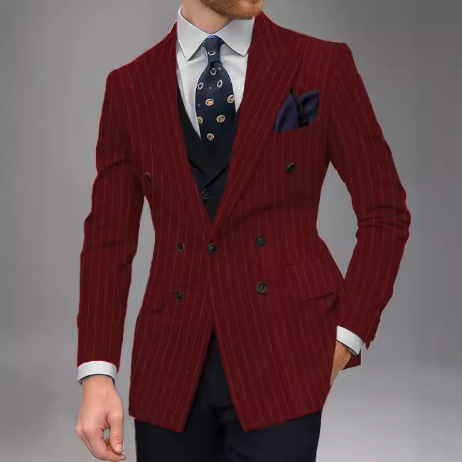 Business-Casual Tailored Suit Spring-Autumn Top For Men - Image 2