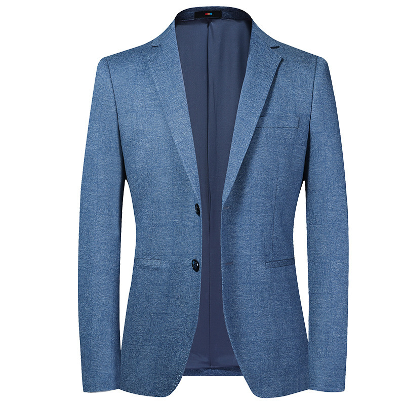 Stretch Mens Slim-Fit Blazer Casual Jacket - Image 4