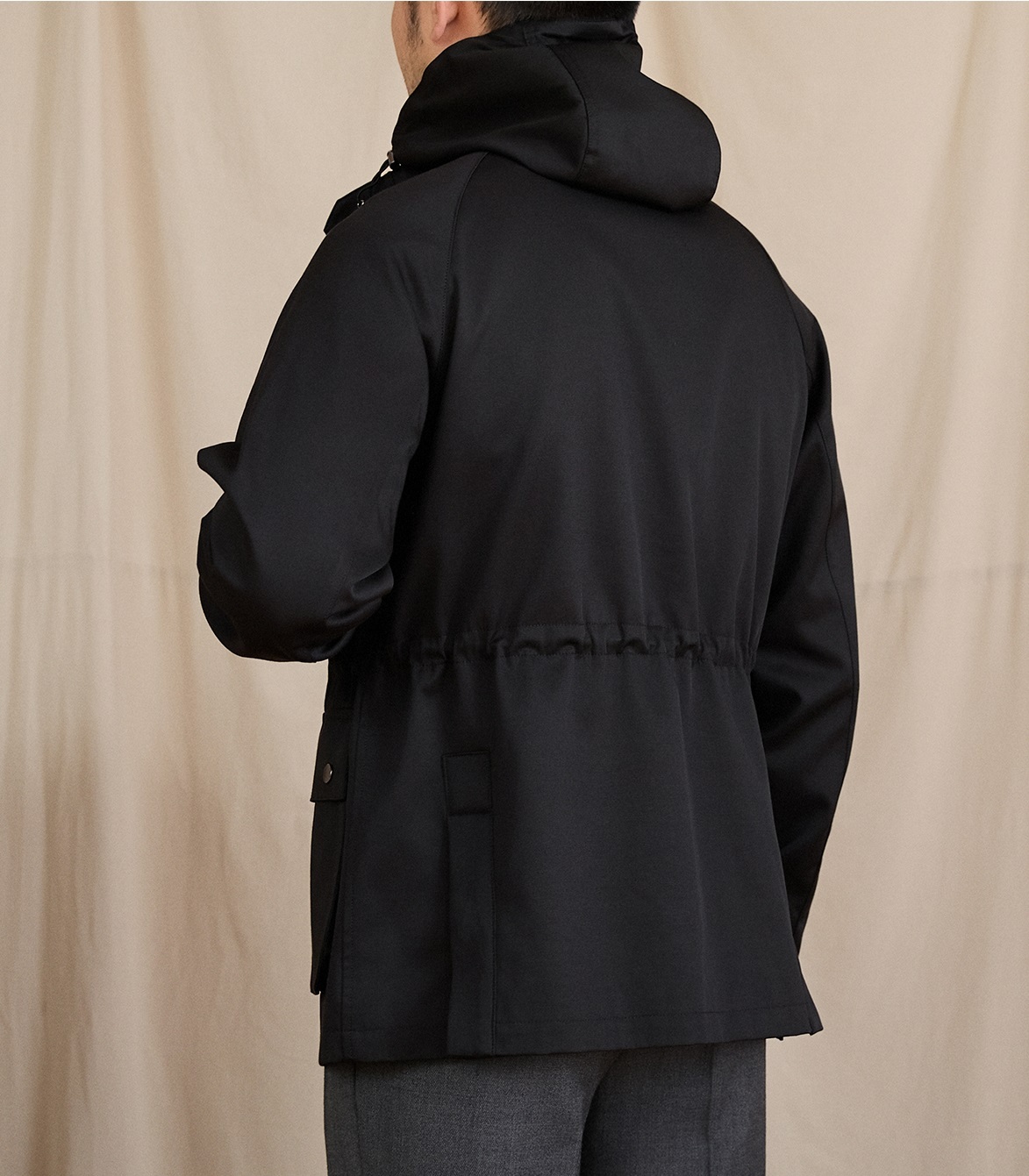 Men's Hooded Faux Two-Piece Jacket - Image 4