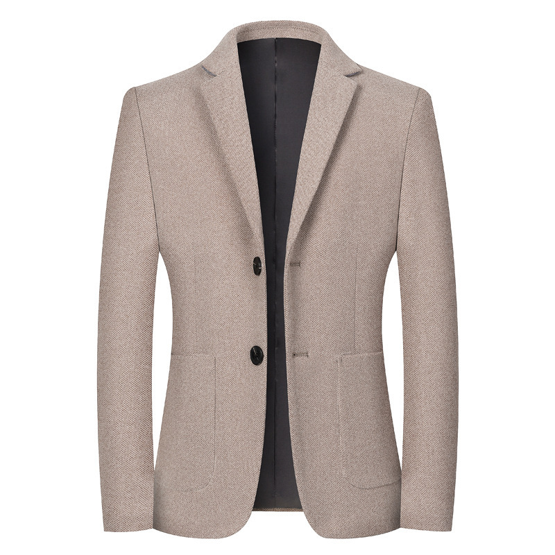 Mens Casual Wool Versatile Wool Suit Jacket - Image 6