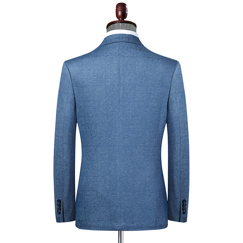 Stretch Mens Slim-Fit Blazer Casual Jacket - Image 2
