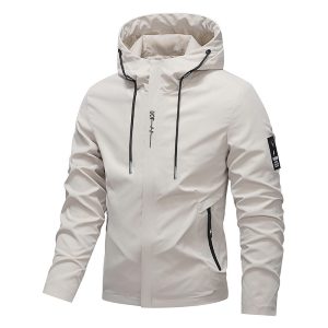Spring Jacket Hooded Casual Fashionable Men's