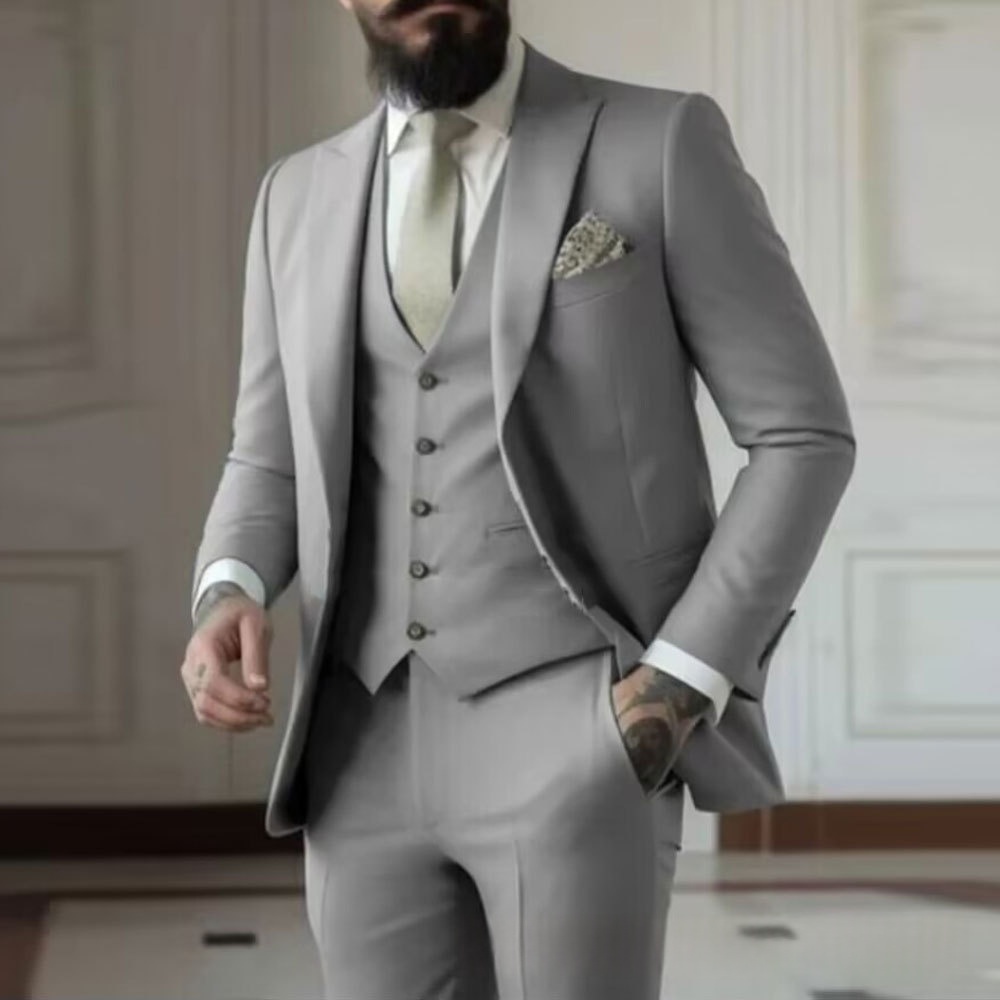 Mens Tuxedo Dinner Suit Three-Piece Set - Image 6