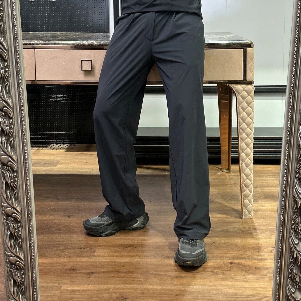Men Straight Leg Casual Pants High Elastic Quick Dry Breathable Functional Trousers Anti-Wrinkle Multi-Pocket Work Commuting Outdoor Hiking Travel Pants - Image 4
