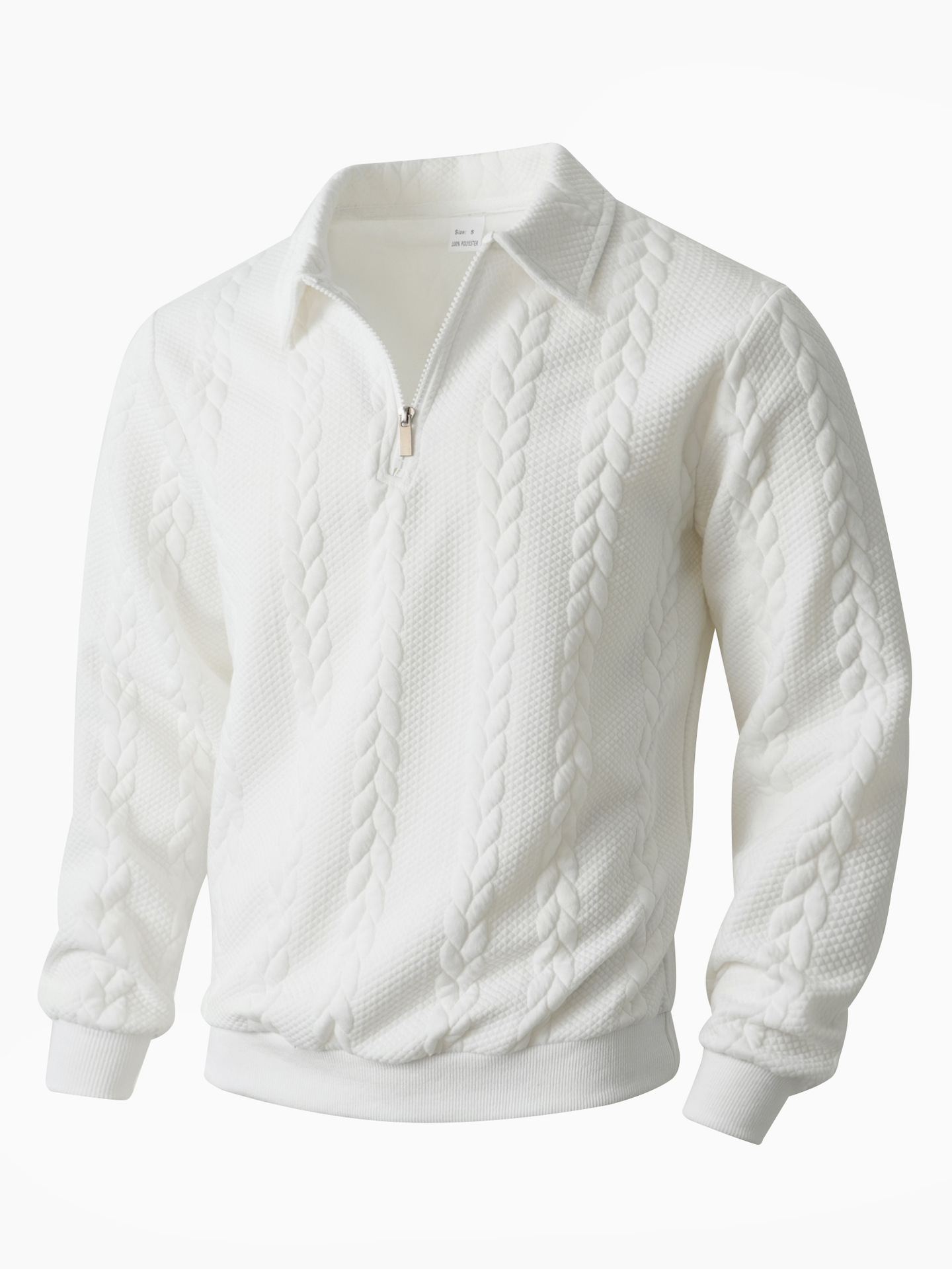 Mens Casual Sporty Half-zip Hoodie - Image 8