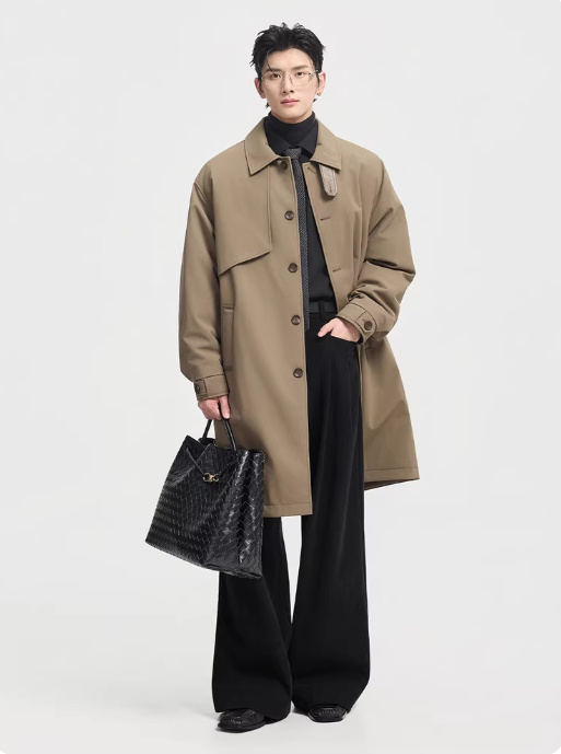 Men's Mid-Length Down Jacket - Image 3