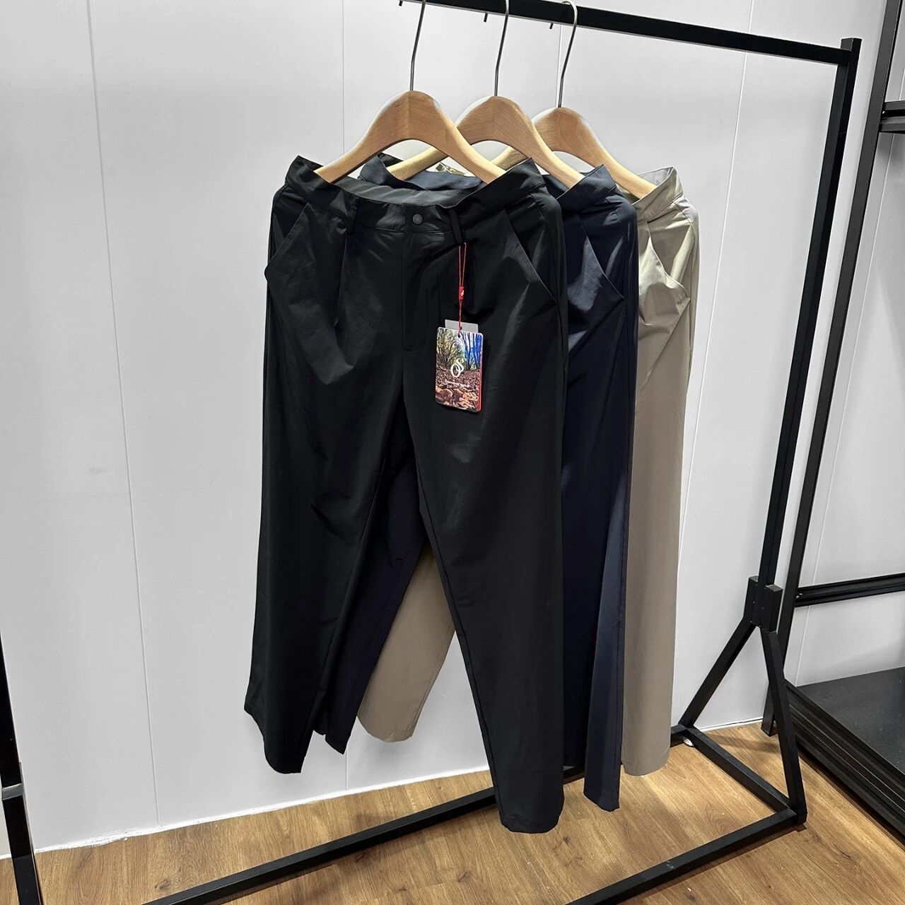 Men Straight Leg Casual Pants High Elastic Quick Dry Breathable Functional Trousers Anti-Wrinkle Multi-Pocket Work Commuting Outdoor Hiking Travel Pants - Image 7