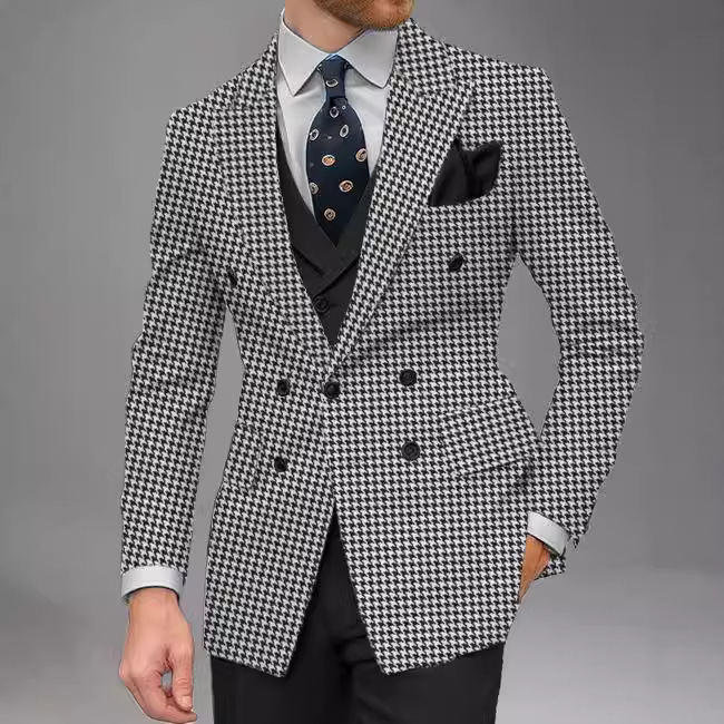 Business-Casual Tailored Suit Spring-Autumn Top For Men - Image 4