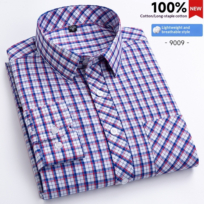 Mens Plaid Shirt Fashionable Casual Shirt - Image 10
