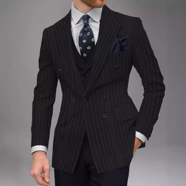 Business-Casual Tailored Suit Spring-Autumn Top For Men - Image 3