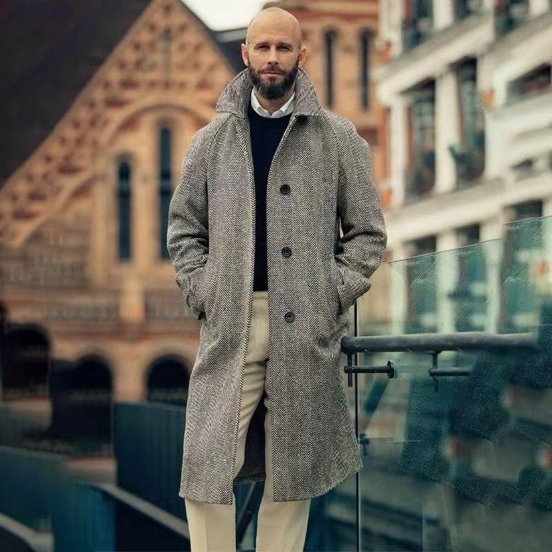 Loose-fitting Casual Cashmere Wool Coat - Image 5
